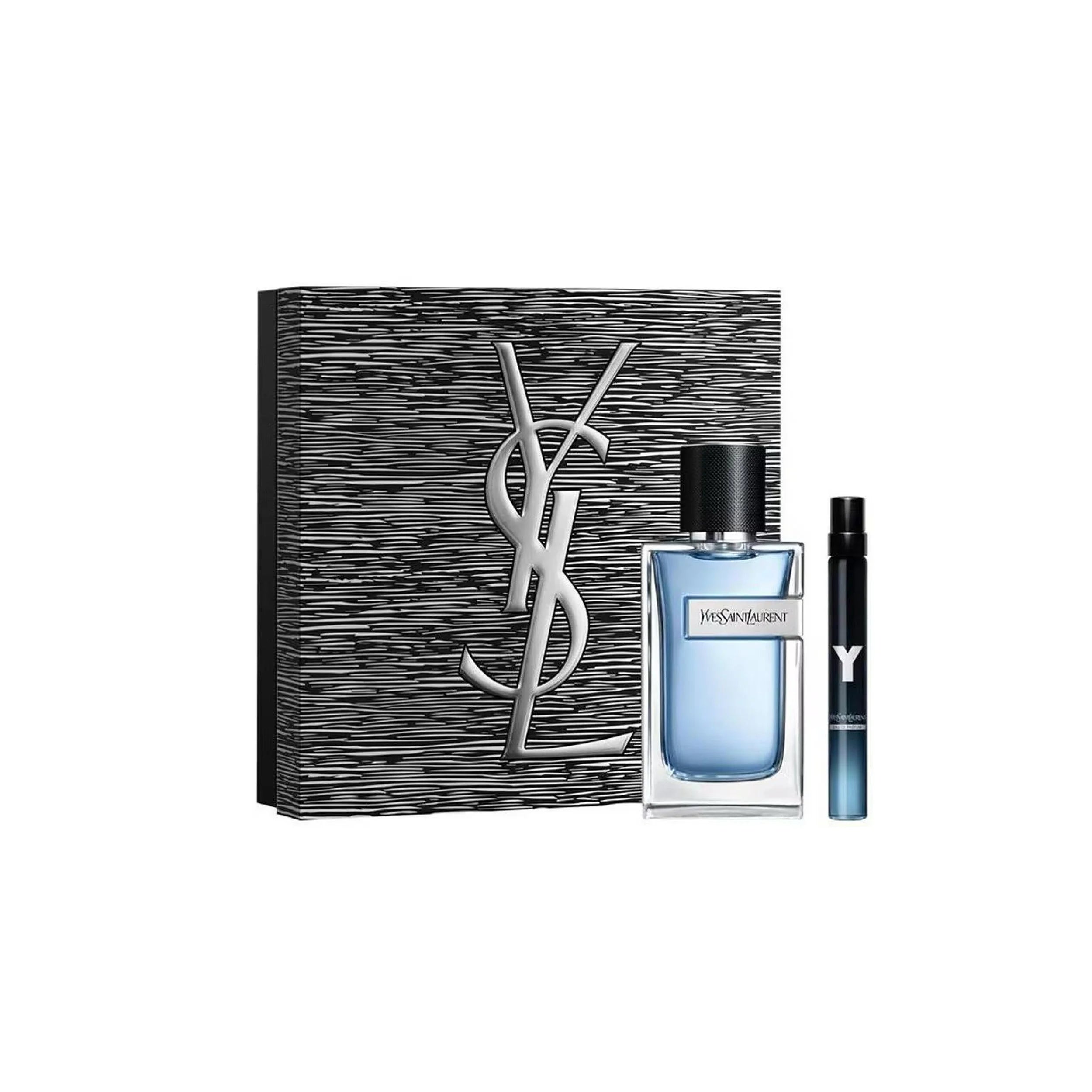 YSL YVES SAINT LAURENT Y EDT SET 2 PCS 3.3oz Perfume