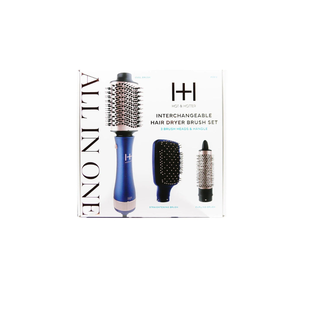 Emotion Beauty Supply HOT & HOTTER INTERCHANGEABLE HAIR DRYER BRUSH SET