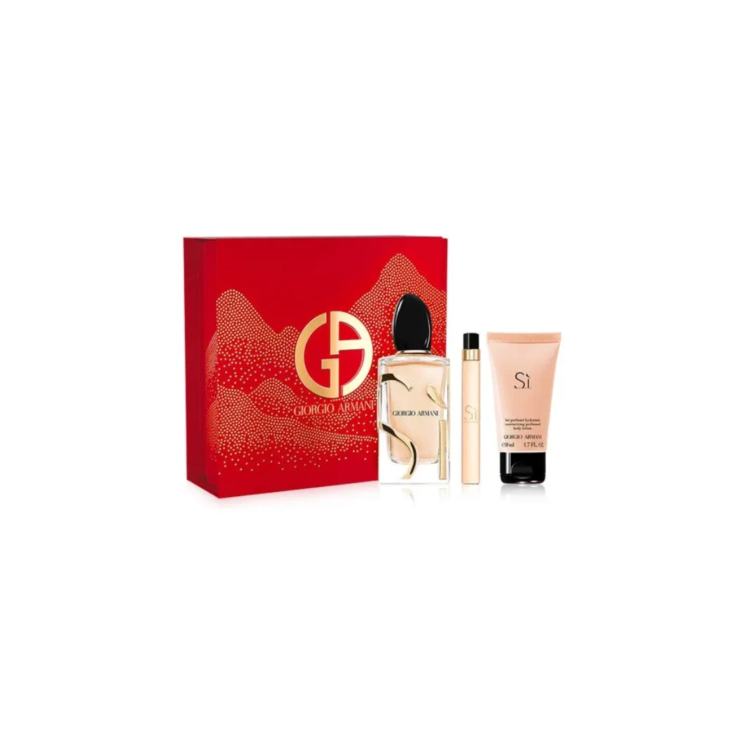Giorgio Armani GIORGIO ARMANI SI GIFT SET (EDP 100ML + BODY LOTION 50ML + EDP 10ML) Fragrance Gift Set
