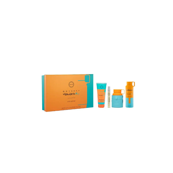 Armaf ARMAF ODYSSEY MANDARIN SKY LIMITED EDITION SET 4PCS EDP 3.4OZ Fragrance Gift Set