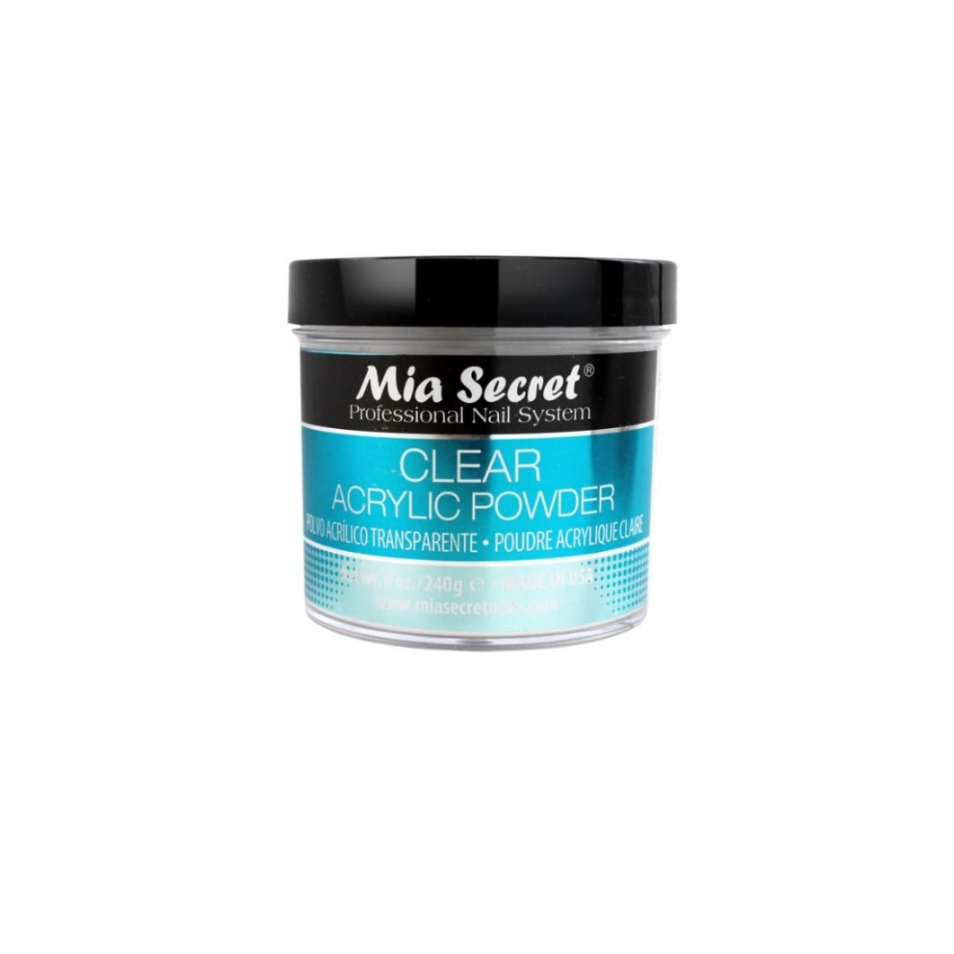 Emotion Beauty Supply MIA SECRET CLEAR ACRYLIC POWDER 8OZ