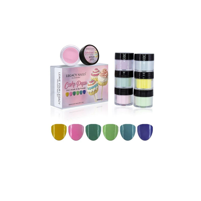 Emotion Beauty Supply LEGACY NAILS COLLECTION CAKE POPS 6PCS