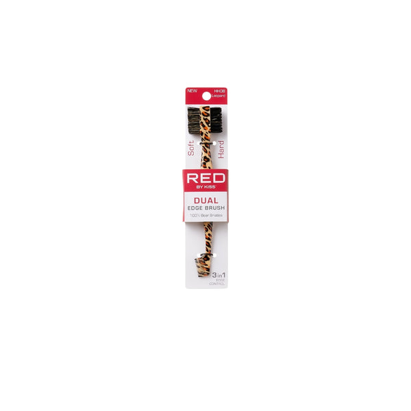 Emotion Beauty Supply RED EDGE BRUSH DUAL LEOPARD