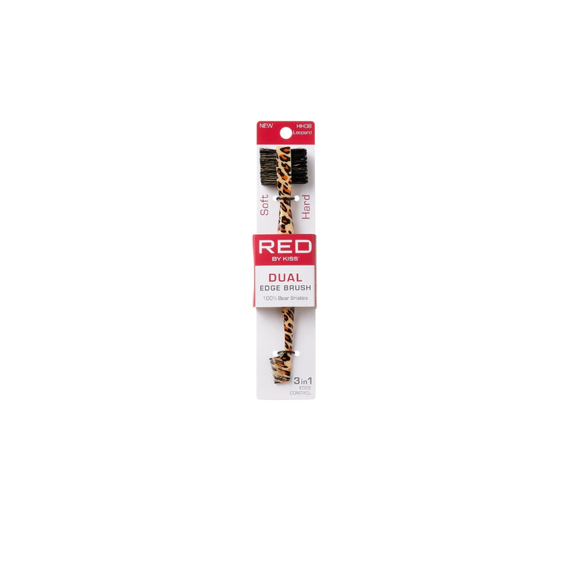 Emotion Beauty Supply RED EDGE BRUSH DUAL LEOPARD