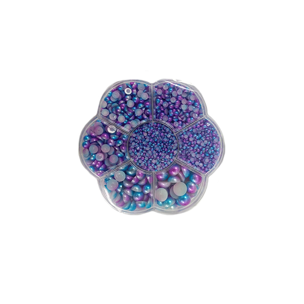 Emotion Beauty Supply COLORFUL AB PEARL SEMICIRCLE DIAMOND QGMH-35-47