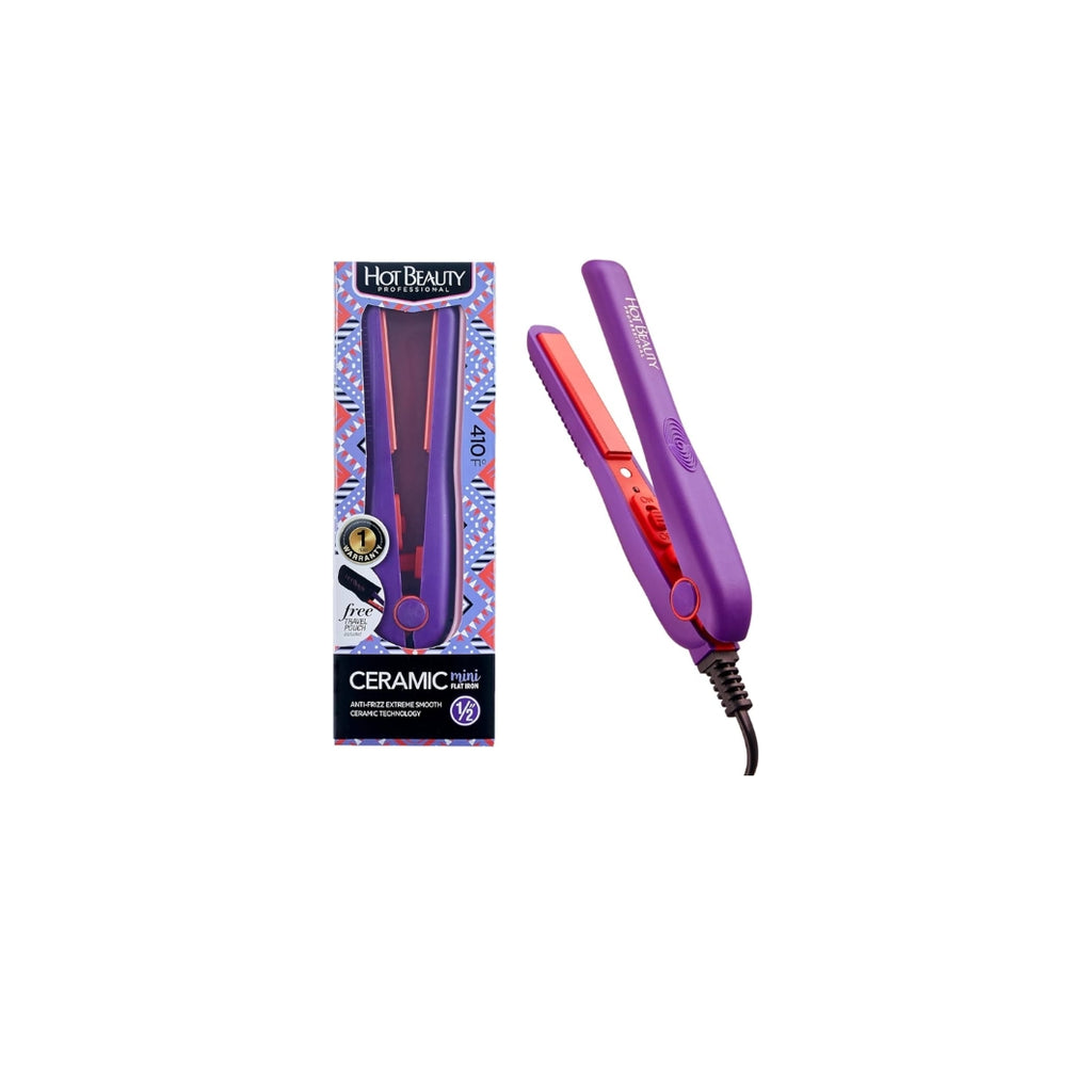 Emotion Beauty Supply HOT BEAUTY MINI IRON 1/2" PINK Purple