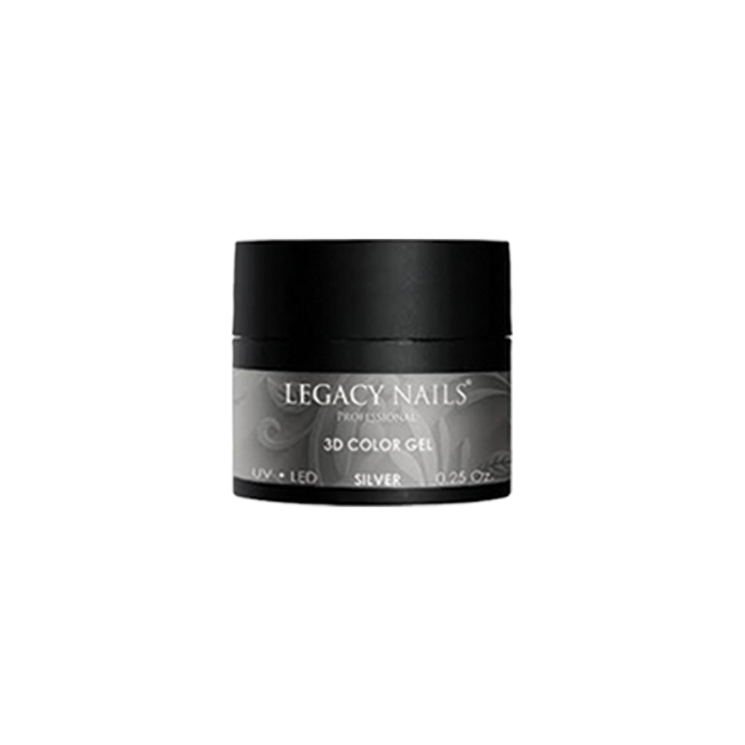 Emotion Beauty Supply LEGACY NAILS 3D GEL 0.25OZ SILVER