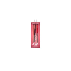 Emotion Beauty Supply BEAUTY CREATIONS Wooden Lip Pencil 6 Pcs Set WINE