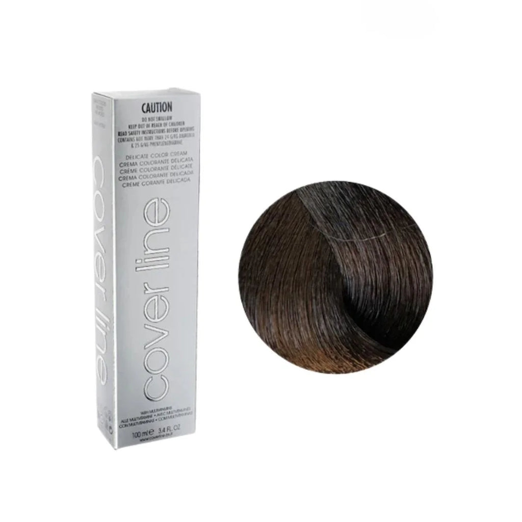 Emotion Beauty Supply COVER LINE ELEGANT TOUCH TINTE PERMANENTE 3.4oz Castaño Claro
