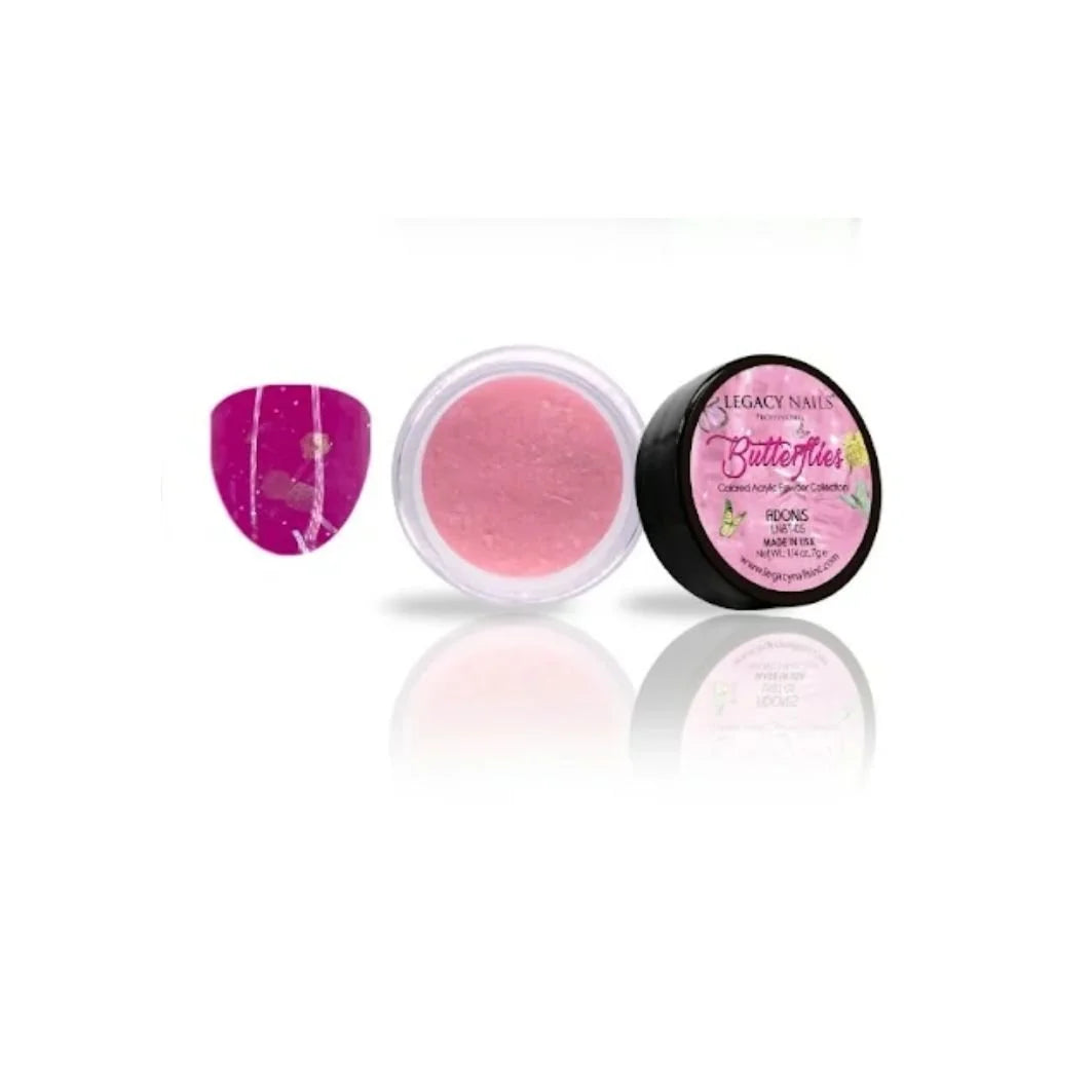 Emotion Beauty Supply LEGACY NAILS ACRYLIC NAIL POWDER BUTTERFLIES COLLECTION Adonis