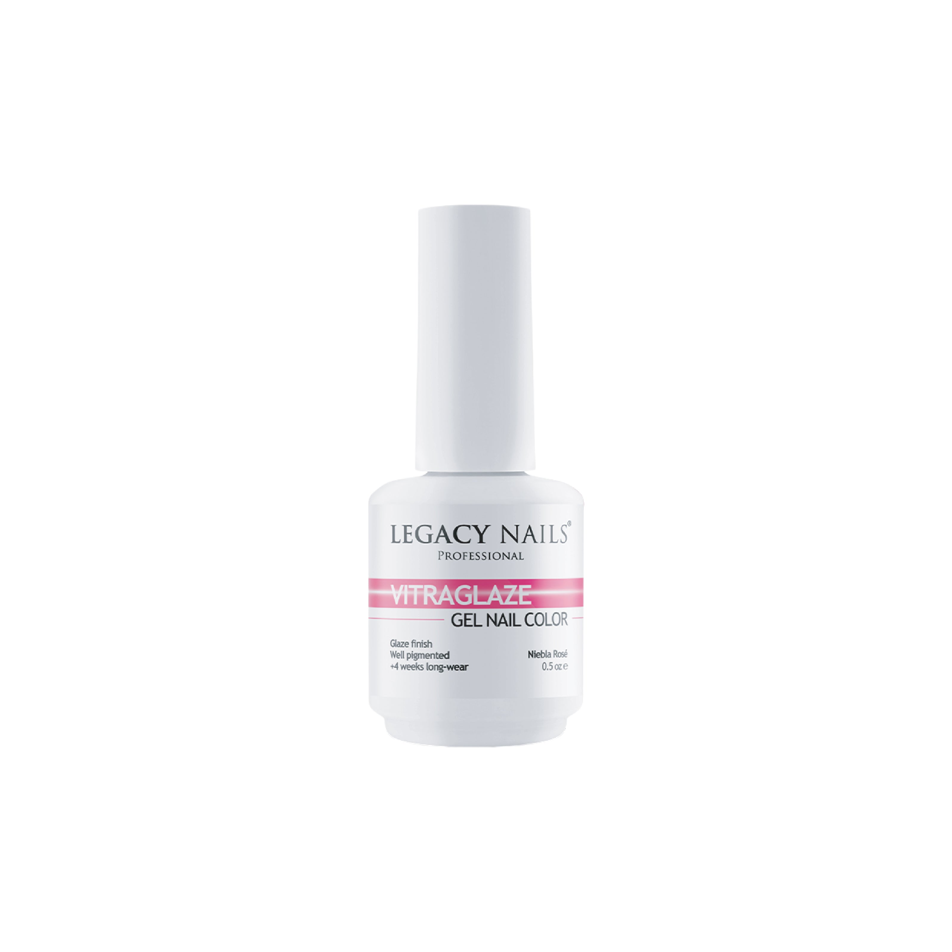 LEGACY NAILS LEGACY NAILS VITRAGLAZE GEL NAIL COLOR NIEBLA ROSE