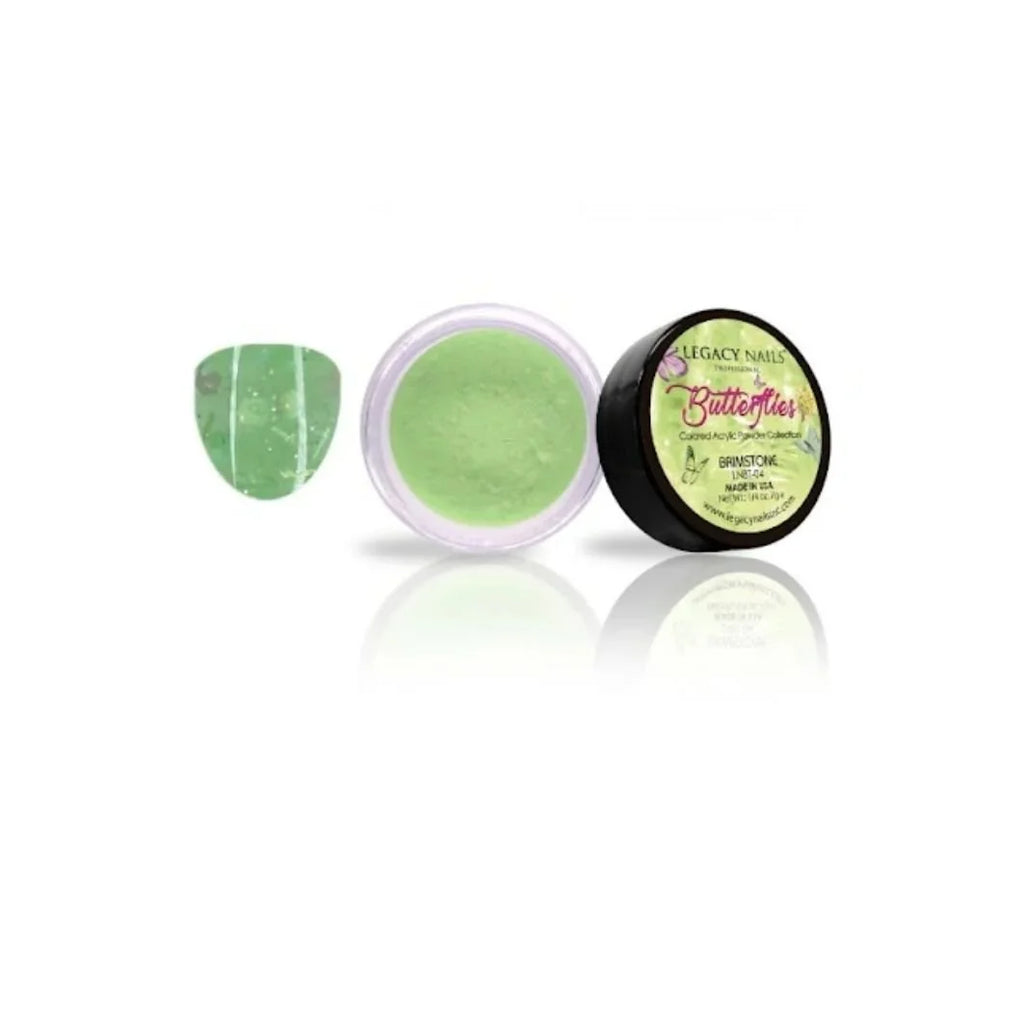 Emotion Beauty Supply LEGACY NAILS ACRYLIC NAIL POWDER BUTTERFLIES COLLECTION Brimstone