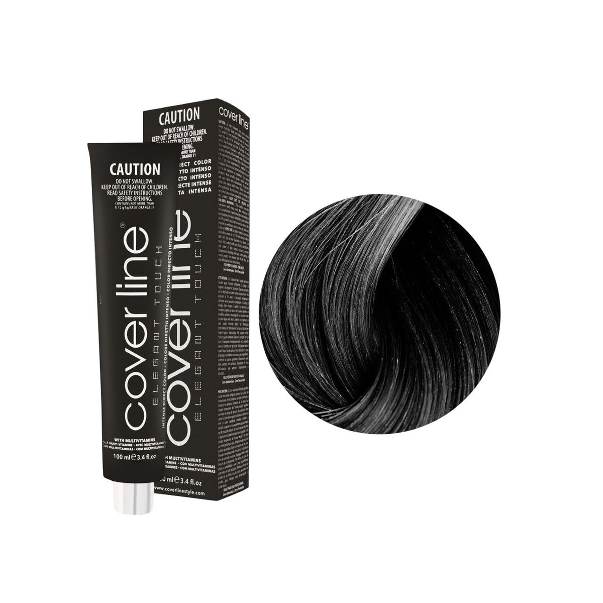 Emotion Beauty Supply COVER LINE ELEGANT TOUCH TINTE SEMI PERMANENTE 3.4oz Negro
