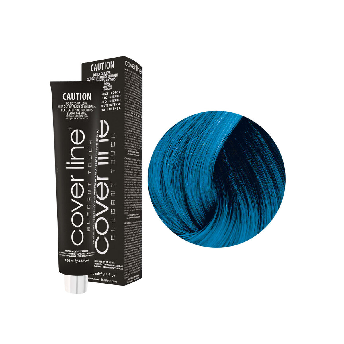 Emotion Beauty Supply COVER LINE ELEGANT TOUCH TINTE SEMI PERMANENTE 3.4oz Azul