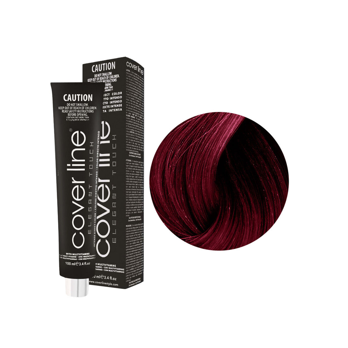 Emotion Beauty Supply COVER LINE ELEGANT TOUCH TINTE SEMI PERMANENTE 3.4oz Bordeaux