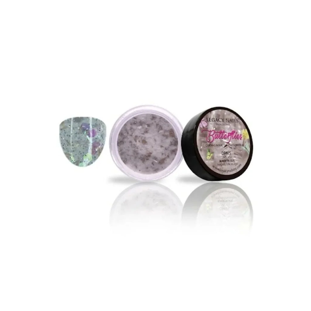 Emotion Beauty Supply LEGACY NAILS ACRYLIC NAIL POWDER BUTTERFLIES COLLECTION Danis