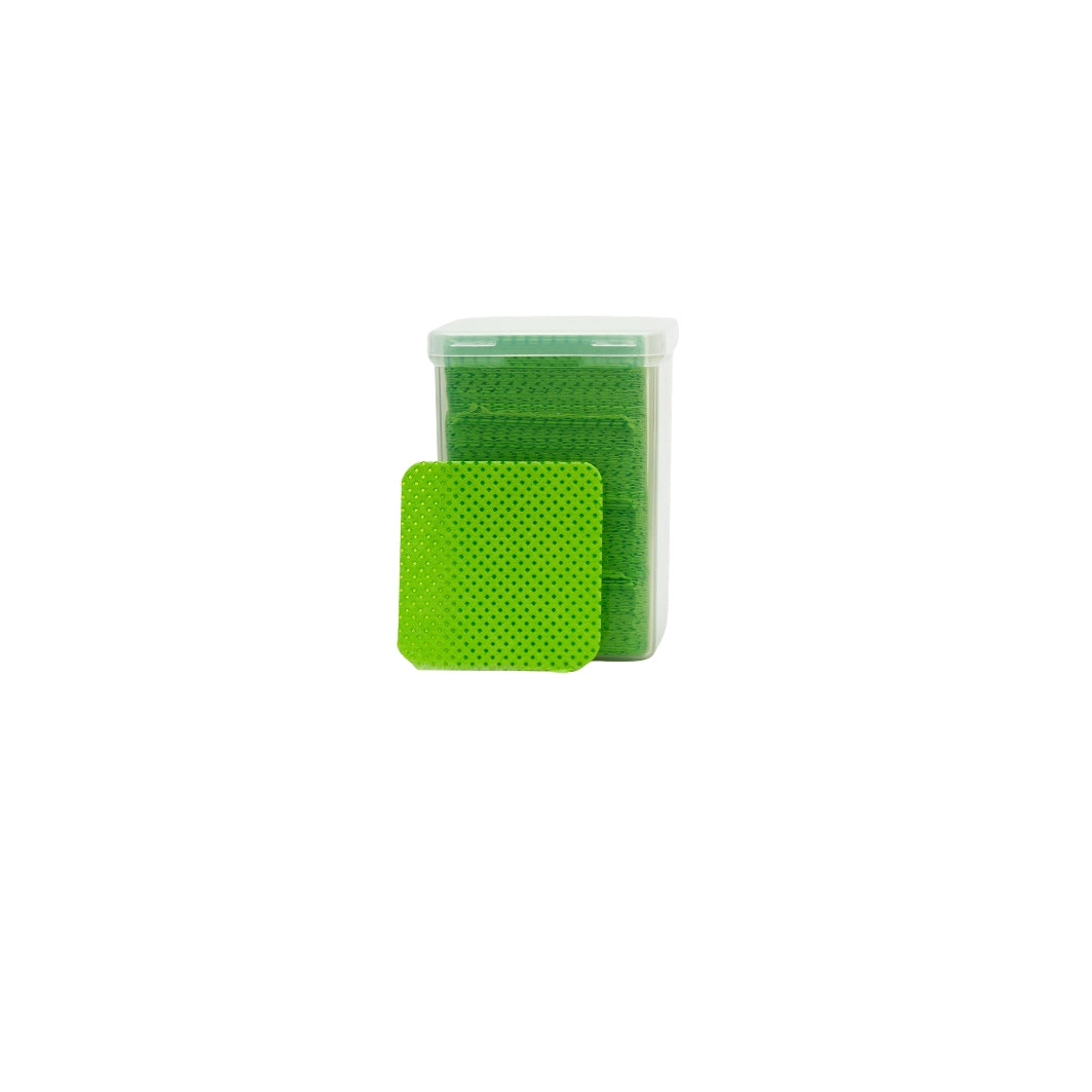 Emotion Beauty Supply NAIL WIPES SQUARE EQ-804 GREEN