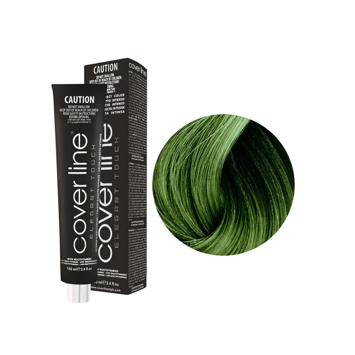 Emotion Beauty Supply COVER LINE ELEGANT TOUCH TINTE SEMI PERMANENTE 3.4oz Verde