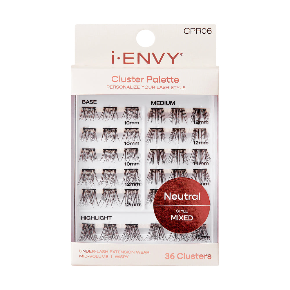 i-Envy i-ENVY NEUTRAL CLUSTER PALETTE 36PCS Lash Clusters CPR06 - Neutral Mixed