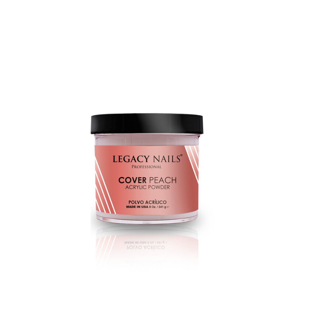 Emotion Beauty Supply LEGACY NAILS COVER ACRYLIC POWDER 8OZ PEACH