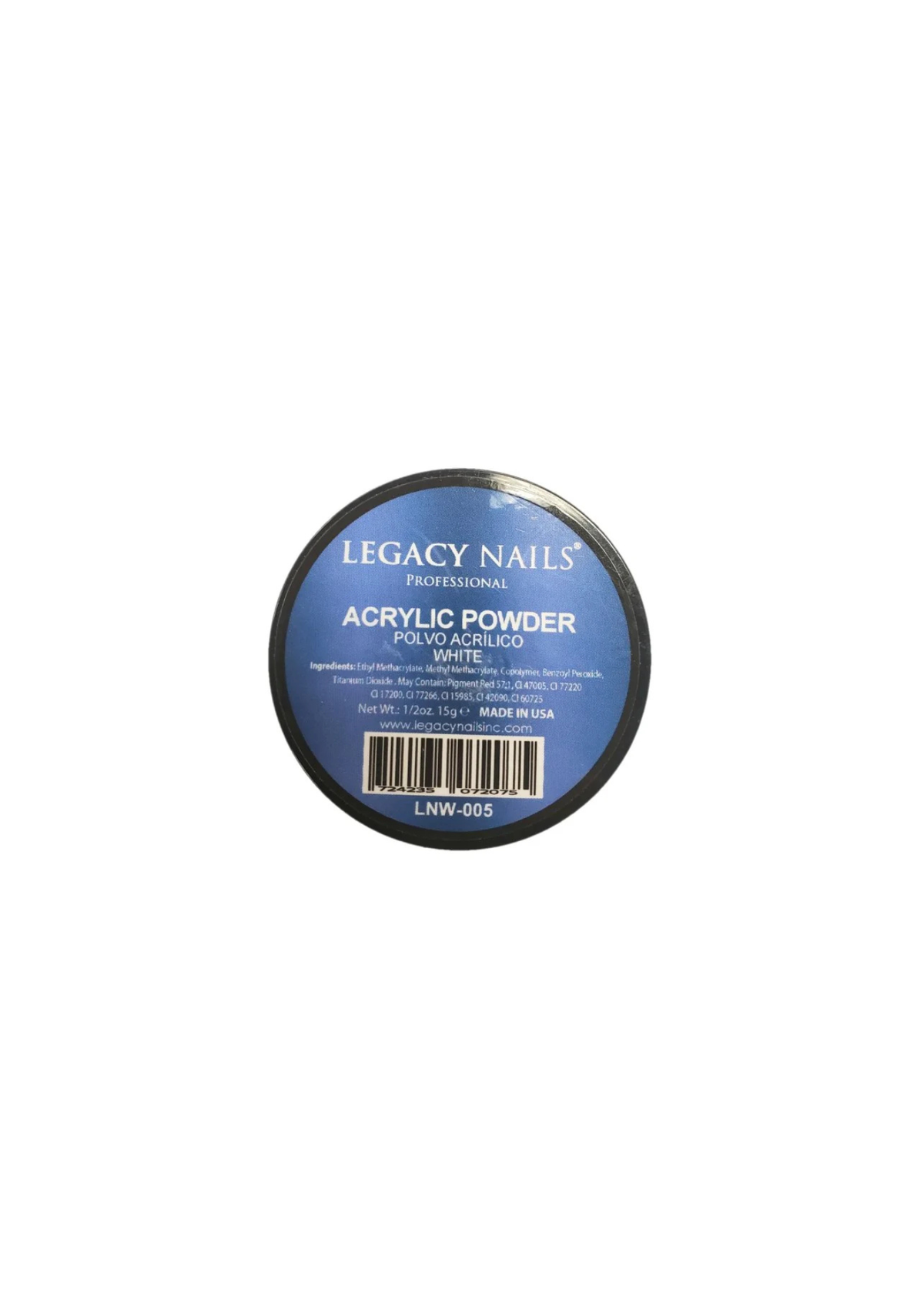 LEGACY NAILS ACRYLIC POWDER WHITE