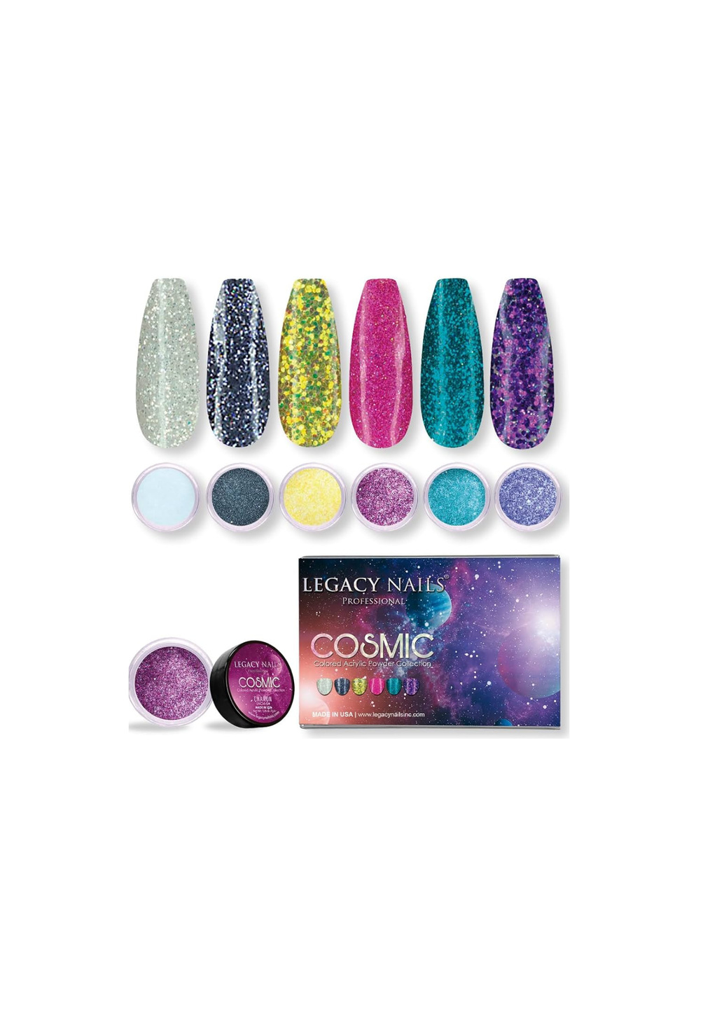 LEGACY NAILS ACRYLIC NAIL POWDER COSMIC COLLECTION