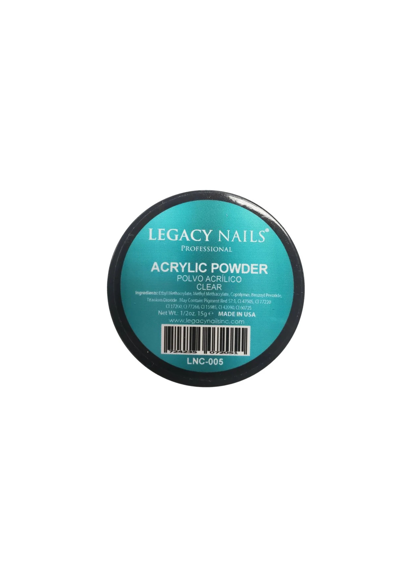 LEGACY NAILS ACRYLIC POWDER CLEAR