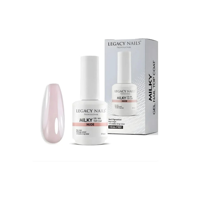Legacy Nails LEGACY NAILS MILKY NUDE GEL TOP COAT 0.5oz Perfume