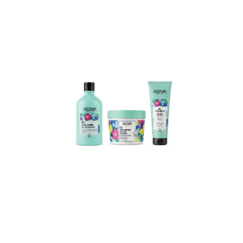 Emotion Beauty Supply AGIVA CARE & BEAUTY 8D HYALURON KIT 3PCS SHAMPOO 500ML, MASK 300ML, HAIR CREAM 250 ML