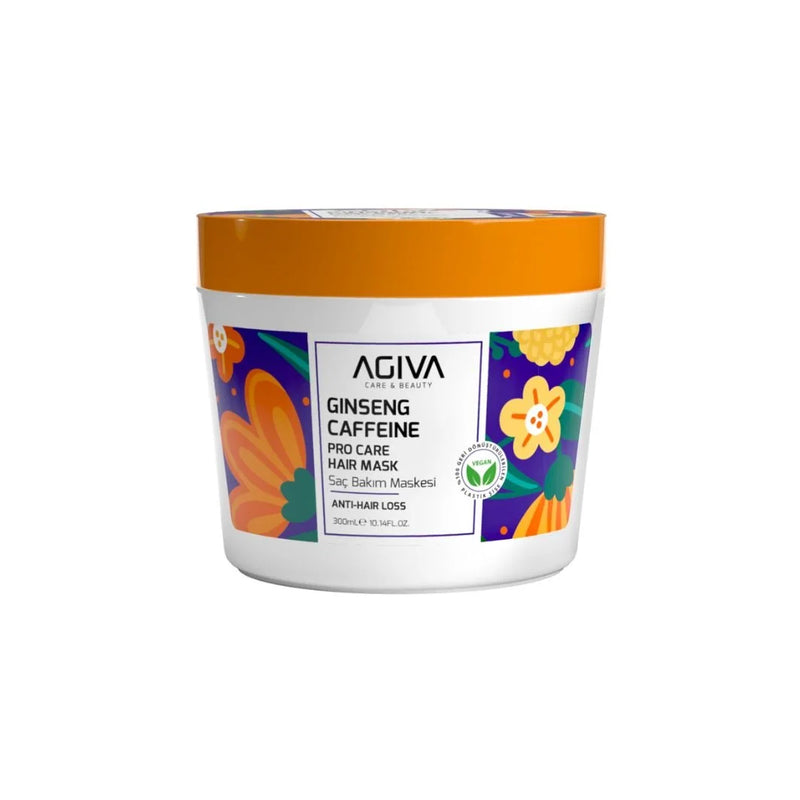 Agiva Care & Beauty AGIVA CARE & BEAUTY CAFFEINE GINSENG PRO CARE HAIR MASK 10.14oz Hair Mask