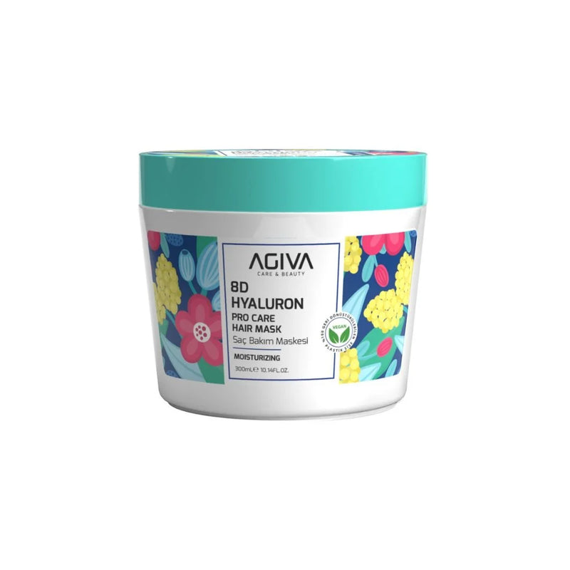 Agiva Care & Beauty AGIVA CARE & BEAUTY 8D HYALURON HAIR MASK 10.14oz Hair Mask