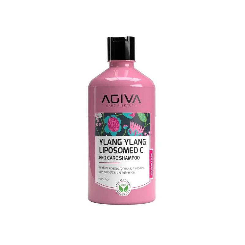 Agiva Care & Beauty AGIVA CARE & BEAUTY YLANG YLANG LIPOSOMED-C SHAMPOO 16.9oz Hair Shampoo