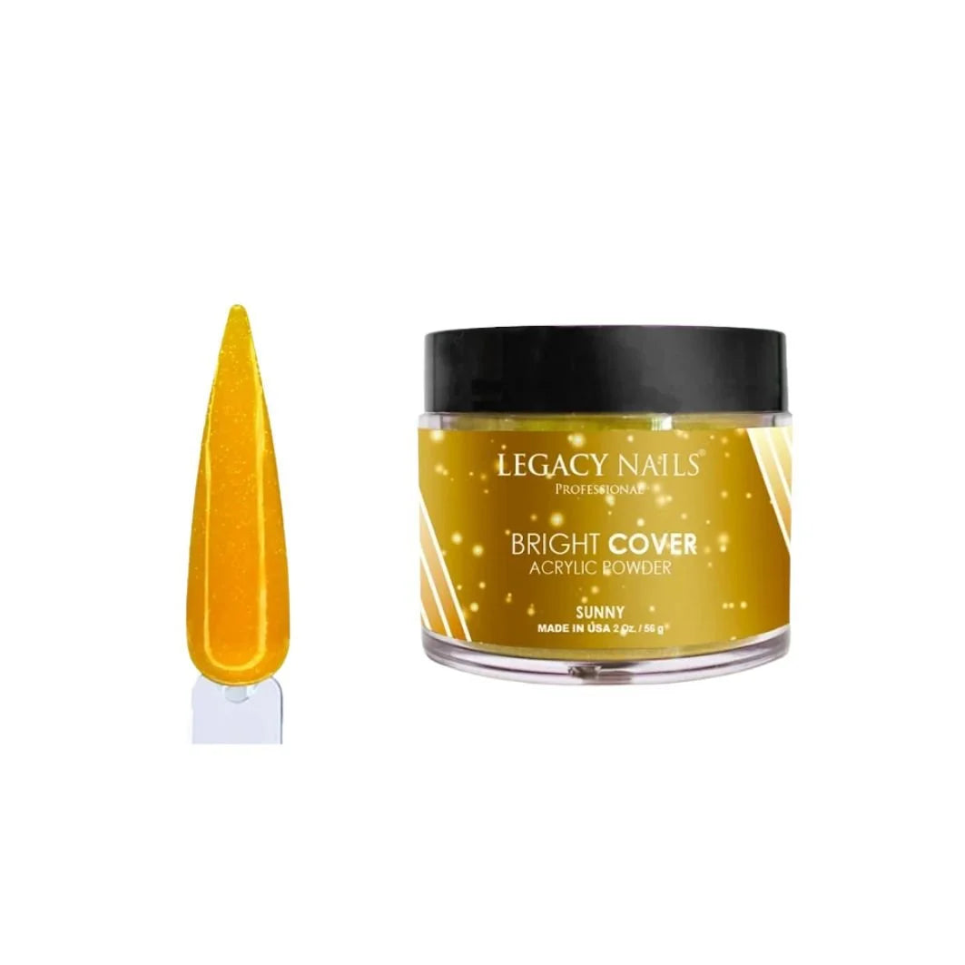 Emotion Beauty Supply LEGACY NAILS BRIGHT COVER ACRYLIC POWDER 2oz Sunny
