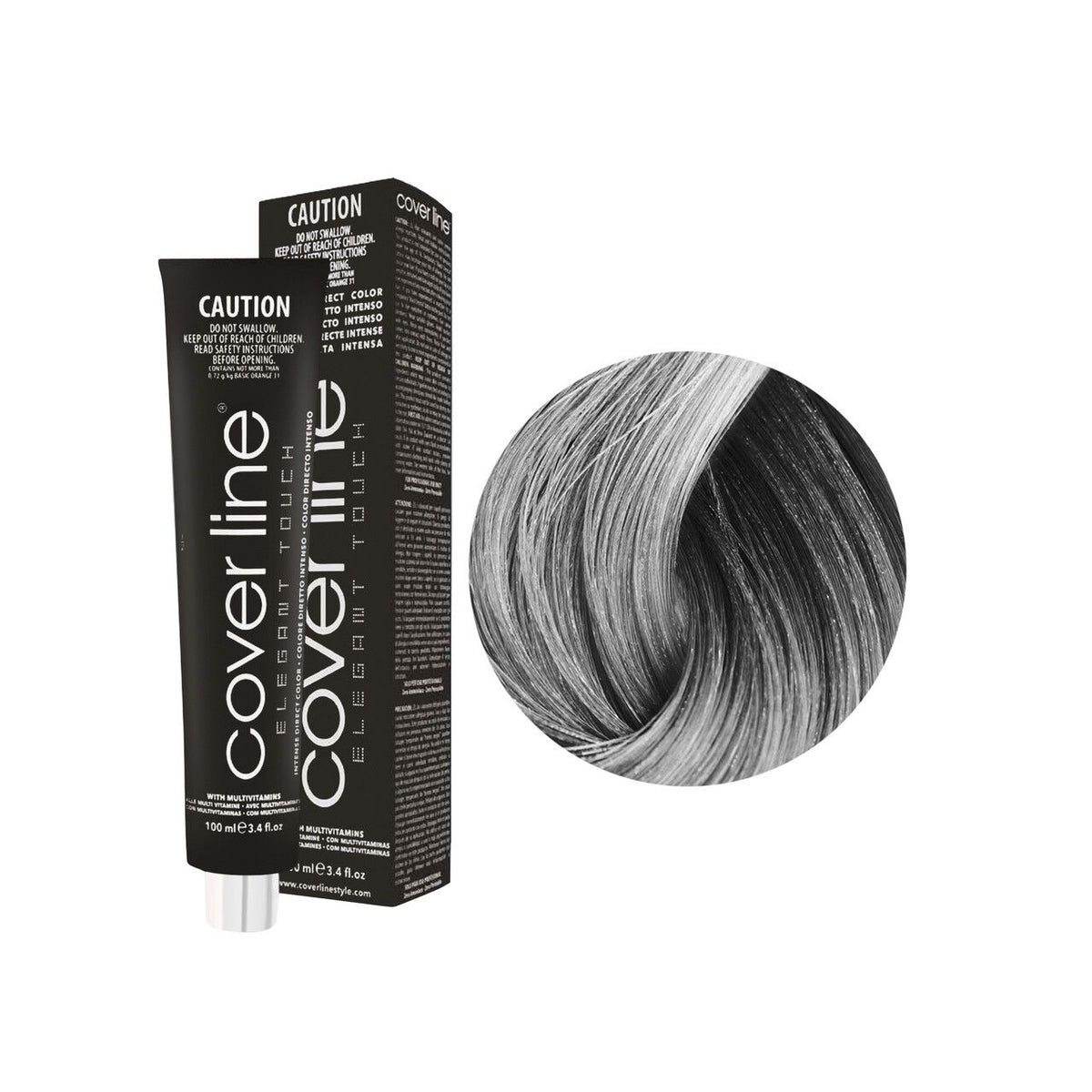 Emotion Beauty Supply COVER LINE ELEGANT TOUCH TINTE SEMI PERMANENTE 3.4oz Plata