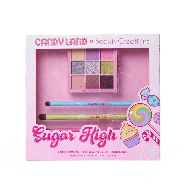 Beauty Creations BEAUTY CREATIONS X CANDY LAND SUGAR HIGH EYESHADOW PALETTE & BRUSHES Eye Shadow