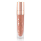 Tubo de Lip Paint nude de Beauty Creations con tapa rose-gold reflectante sobre un fondo blanco limpio, transmitiendo un look de producto de belleza pulido y elegante.