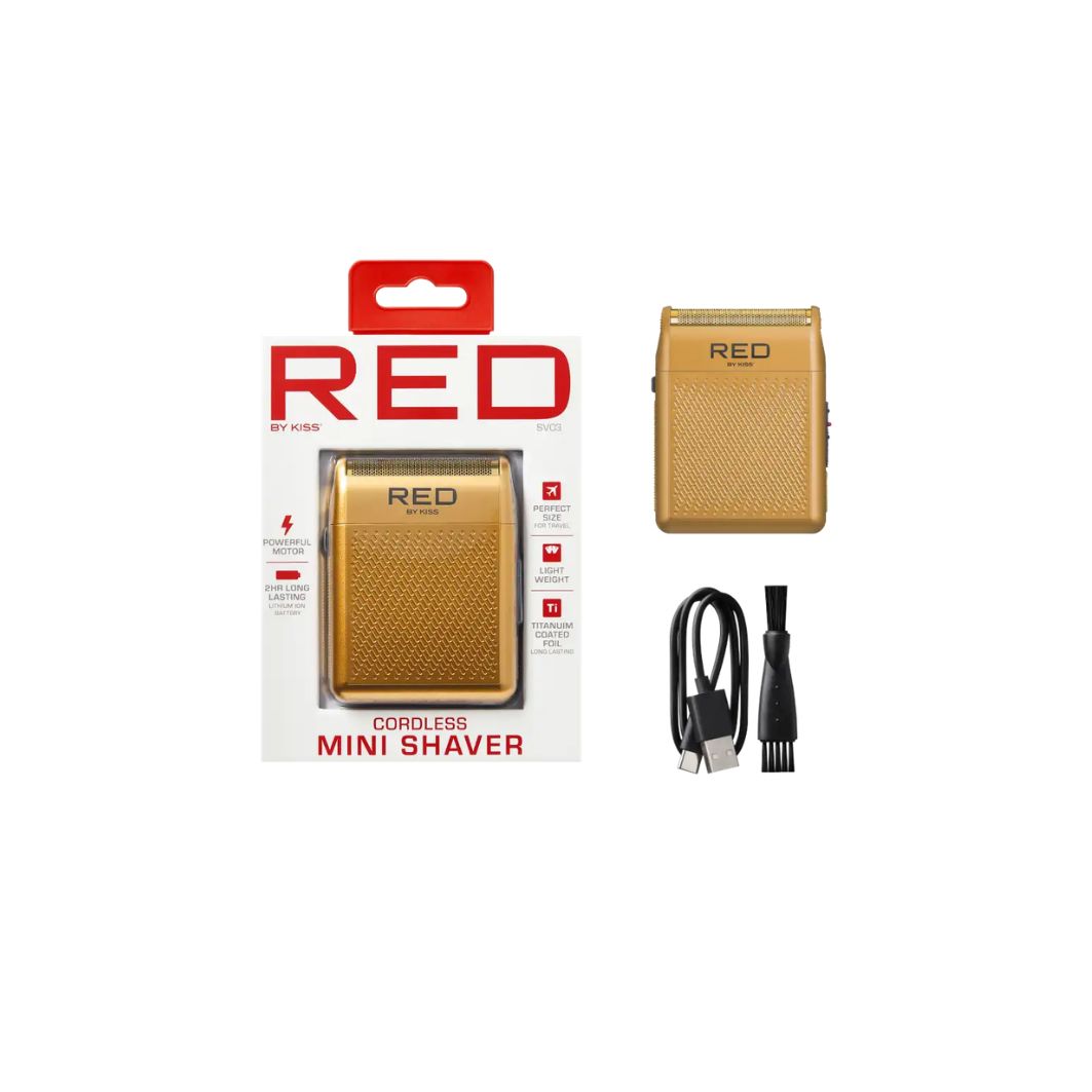 Emotion Beauty Supply RED MINI SHAVER GOLD