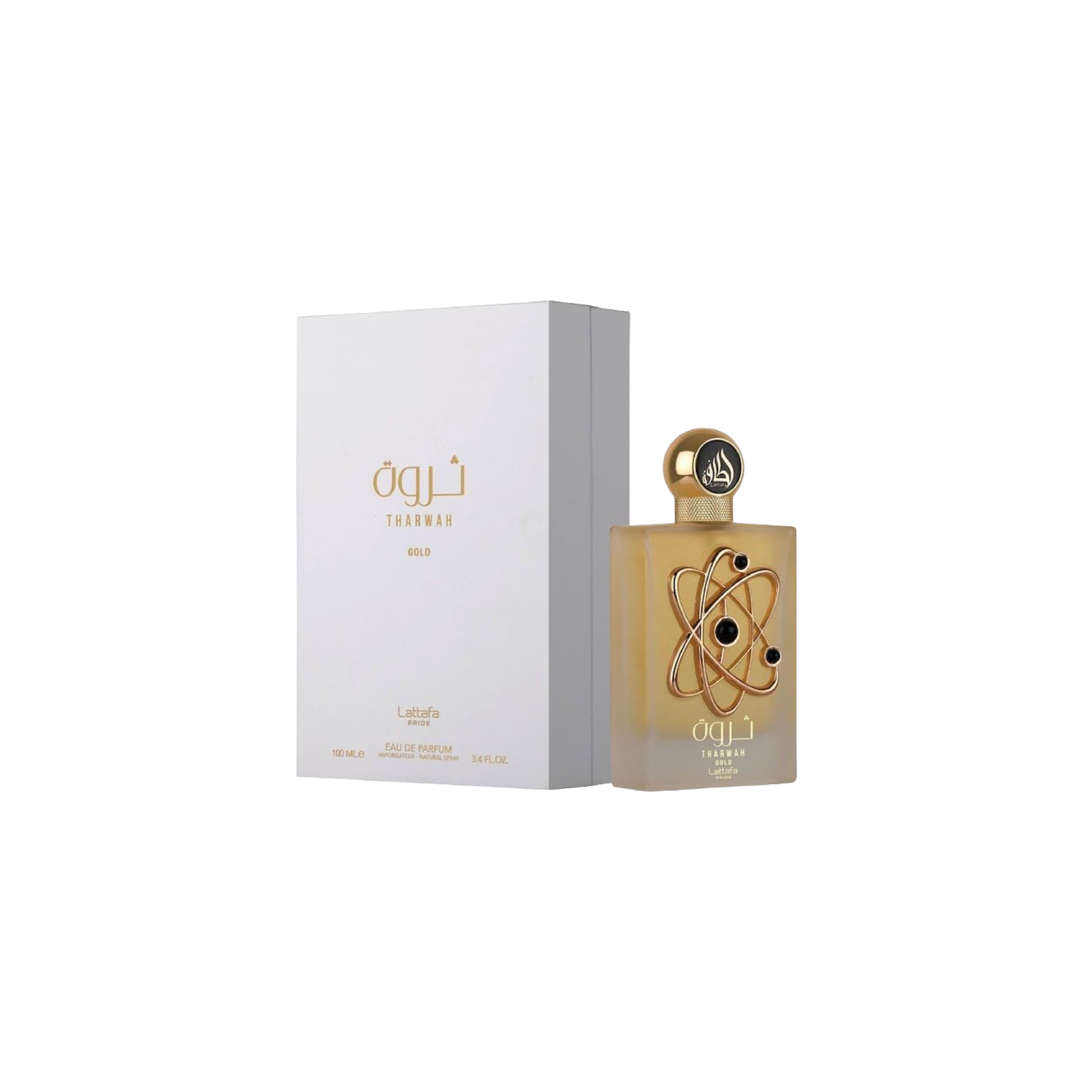 Emotion Beauty Supply Lattafa Tharwah Gold EDP 3.4oz