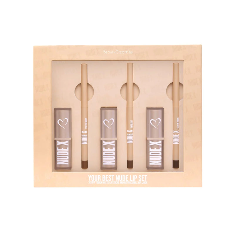BEAUTY CREATIONS YOUR BEST NUDE LIP SET 6PCS