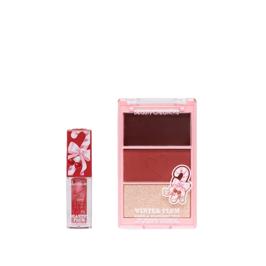 XMAS 2026 DASHIN DARLING BLUSH, HIGHLIGHT TRIO & TINTED LUXE LIP OIL SET